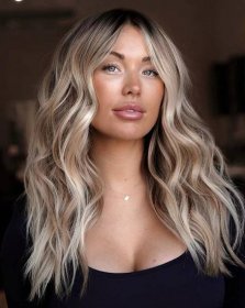 Ash Blonde and Silver Hair with Shadow Roots
