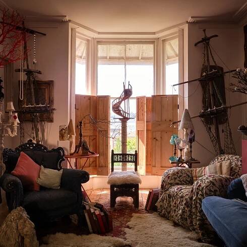Artist Mark Lawson Bell decorates his home with unusual finds