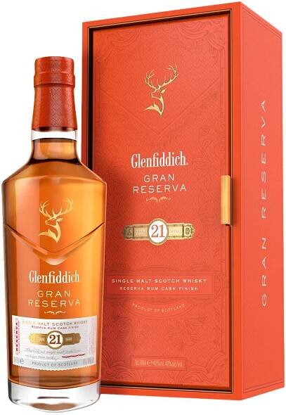 Aukce Glenfiddich Gran Reserva 21y 0,7l 43,2% GB