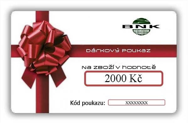 Dárkové poukazy | Dárkový poukaz BNK ve výši 200,-Kč | NÁBYTEK KOBERCE BNK a.s.