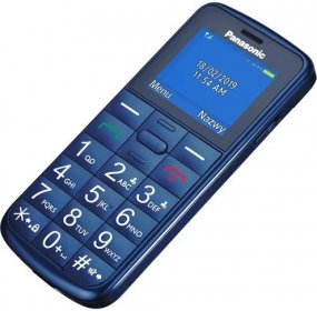 Panasonic KX-TU110 mobilní telefon pro seniory (prioritní hovory, jasný barevný TFT LCD displej, velká tlačítka, LED), modrá » Značkový obchod Panasonic