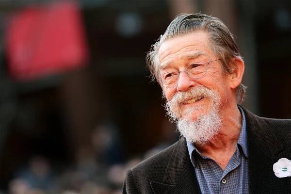 John Hurt appears On The Red Carpet during The 8th Rome Film Festival...