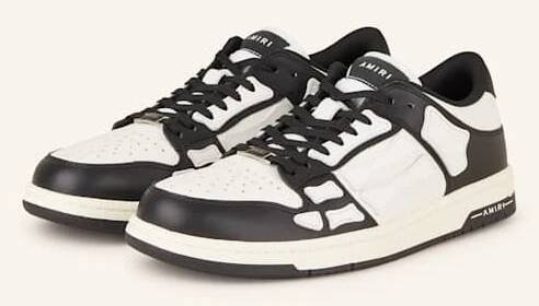 AMIRI Sneakersy SKEL TOP LOW BÍLÁ/ ČERNÁ