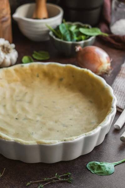 Špenátový koláč, Špenátový kiš s prosciuttom – Quiche