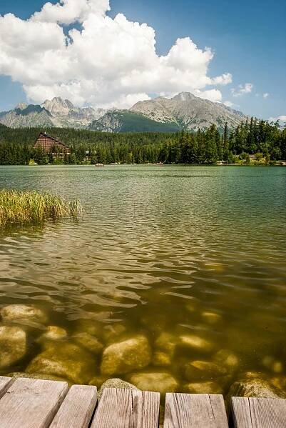 bezplatná štrbské Pleso Na Slovensku Základová fotografie