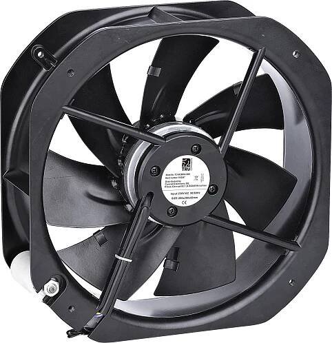 TRU COMPONENTS TC-NA28080-230B1 axiální ventilátor, 230 V/AC, 2570 m3/h, (d x š x v) 280 x 280 x 80 mm, TC-12774588