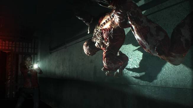Resident Evil 2; screenshot: zeď
