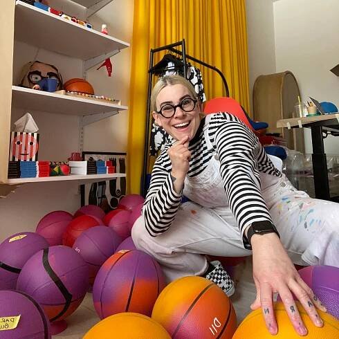 Basketball Installation for Just Women's Sports — The Meg Lewis Fun House!