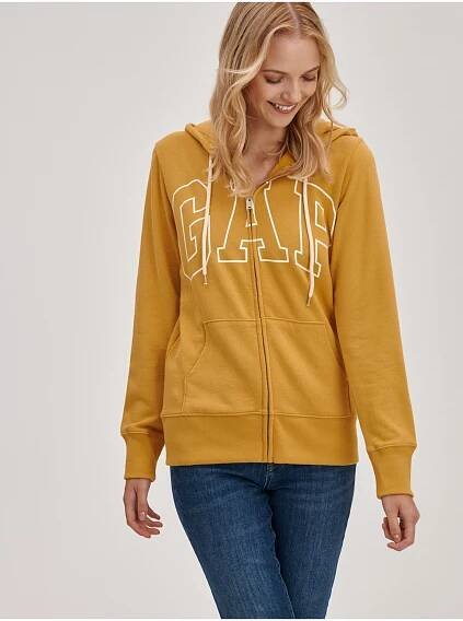 GAP Mikina na zip logo Gap easy GAP