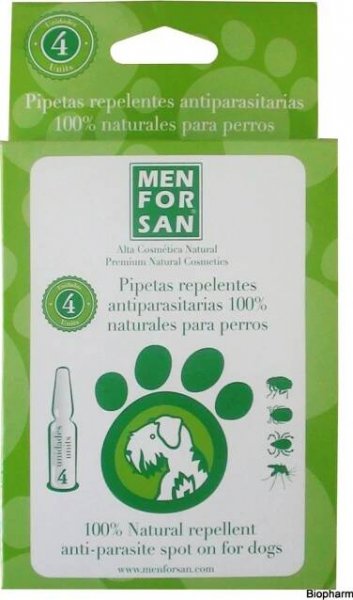 Menforsan Spot-on Antiparazitní pipeta proti blechám a klíšťatům pro psy 2 x 1,5 ml