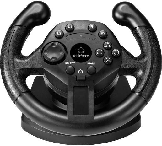 Renkforce RF-GW-200 volant USB PC, PlayStation 3 černá vč. pedálů : Půhy.cz