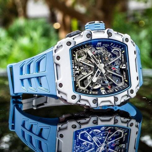 Richard Mille 2022 Richard Mille RM35-03 Rafael Nadal White Carbon / Quartz TPT