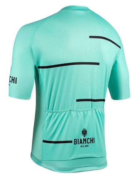 Bianchi Milano Disueri green cycling jersey back