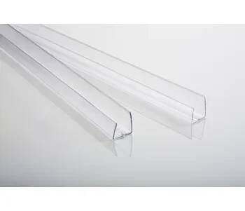Stavební profil Polykarbonátový U profil pro ukončení desek , čirý, tl. 4mm, délka 5m