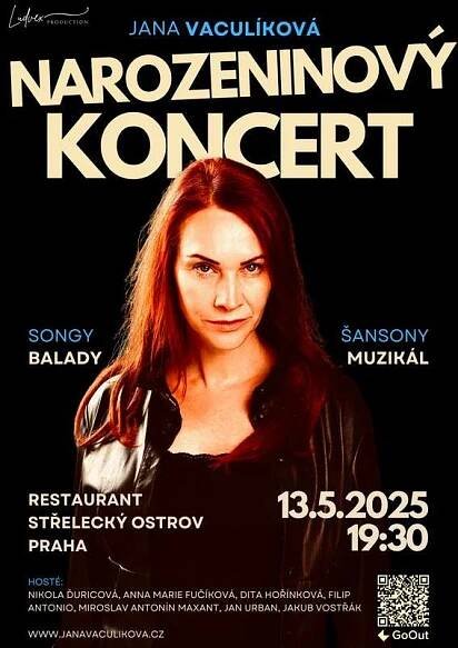 Jana Vaculíková oslaví své narozeniny koncertem na Střeleckém ostrově! 3