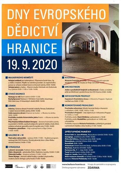 Dny evropského dědictví ~ Kultura Hranice