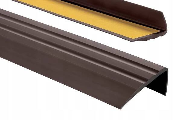 PVC SCHODOVÝ profil protiskluzový 50x25 mm 1,30 m C. Bronzová schodišťová lišta