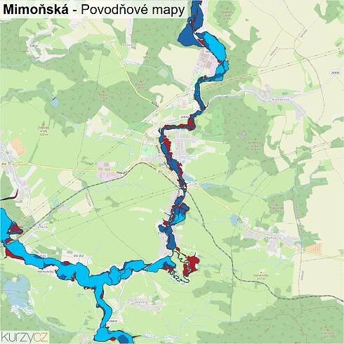 Mimoňská - mapy | Kurzy.cz