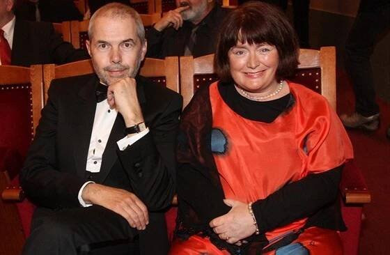 Manželé Markéta Fišerová a Marek Eben na předávání televizních cen TýTý v roce...