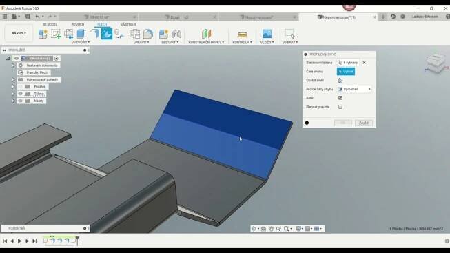 Fusion 360 - plechové díly