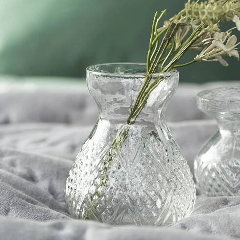 Skleněná váza Pattern Clear