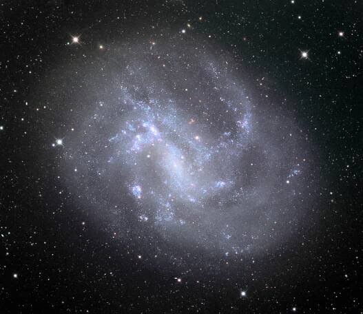 The galaxy NGC 4395 as seen by the Schulman Telescope at the Mount Lemmon Observatory in Arizona.