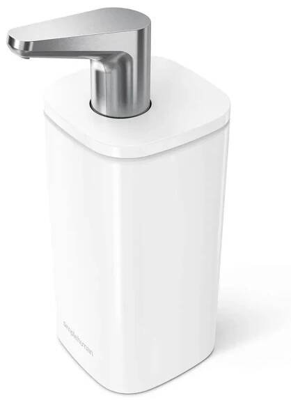 Bílý ocelový dávkovač mýdla 295 ml Pulse – simplehuman