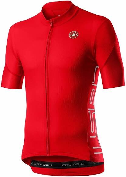 Castelli Entrata V Jersey Fiery Red XXL