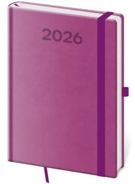 Diář 2026 denní A5 Print Pop - fialová - 