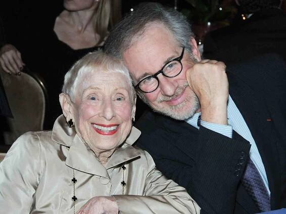 Steven Spielberg and his mother Leah Adler attend the ADL Los Angeles Dinner Honoring Steven Spielberg