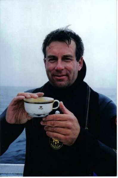 1999 Andrea Doria John Chatterton and 2nd class china.jpg