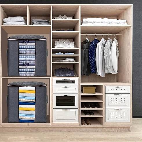 3 VELKÉ ÚLOŽNÉ TAŠKY, ORGANIZÉR DO SKŘÍNĚ S VYZTUŽENÝM DRŽADLEM za 268.00CZK - Allegro