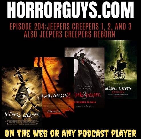 Jeepers Creepers 1, 2, and 3, plus Jeepers Creepers Reborn