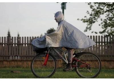 Cyklistická pláštěnka Magio pláštěnka poncho 810 barva: stříbrná