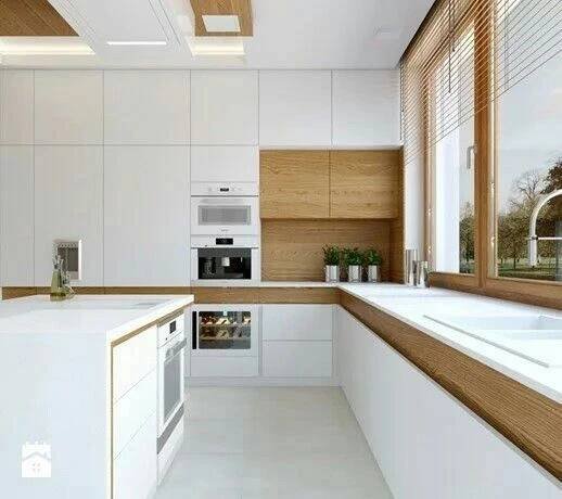 Pin by Wiola on Kitchen | Modern oak kitchen, Modern kitchen design, Modern kitchen