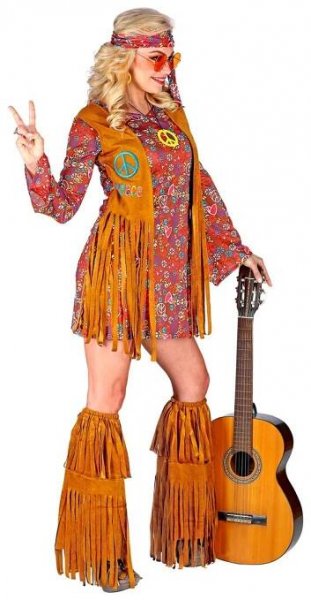 Kostym zena hippie
