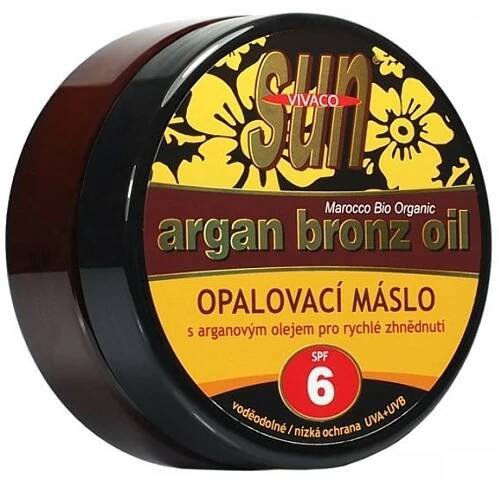 Sunvital Arganové opalovací máslo SPF6 200ml