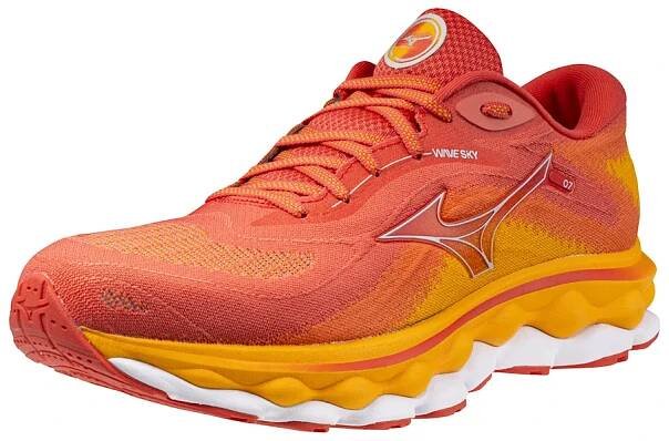 Pánská běžecká obuv Mizuno  Wave Sky 7 Cayenne/Nickel/Carrot Curl