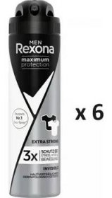 Kosmetika Rexona Men Deopspray Men Maximum Protection Antitransparent 6x150 ml-VÝHODNÉ BALENÍ
