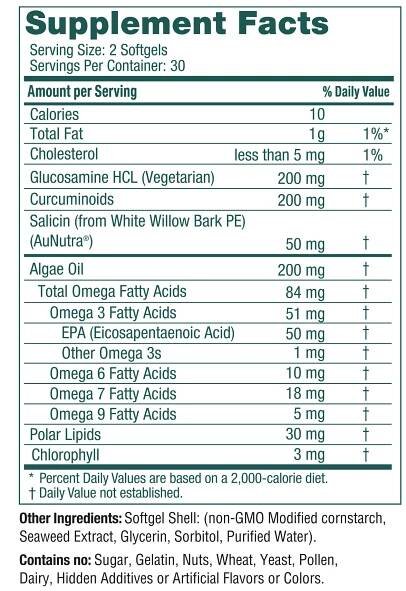 iwi life joint supplement facts
