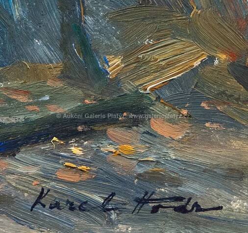 Karel Hodr / Karlův most - detail aukce « Aukce « Aukční Galerie Platýz