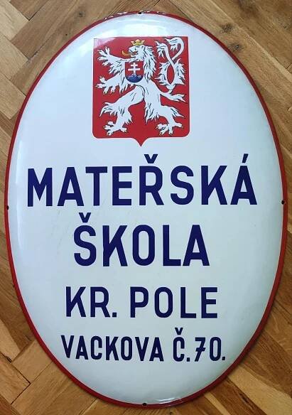 Smaltovaná cedule