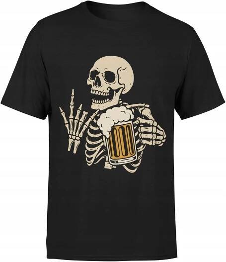 VTIPNÉ TRIČKO PIVO S LEBKOU ROCKOVÁ PÁRTY DÁREK PRO PIVAŘE S