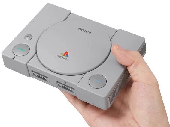 mini šedá konzole Sony PlayStation Classic s předinstalovanými hrami x20!