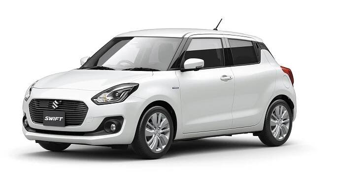 a small white car on a white background