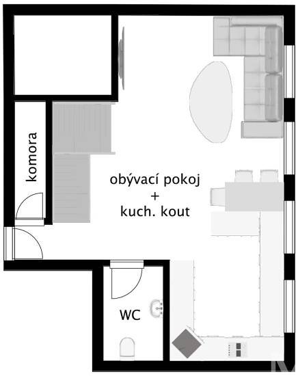 Prodej Byt 2+kk, Štefánikova, Praha 5 - Smíchov