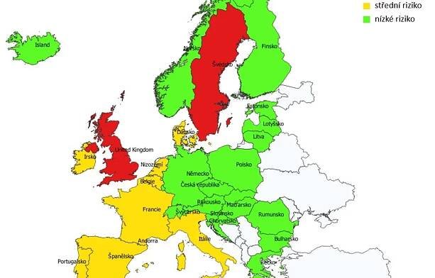 Galerie: Vládní semafor tak úplně neplatí. Pro cestování se musíme řídit jinou mapou - Fotka 3 - Echo24.cz