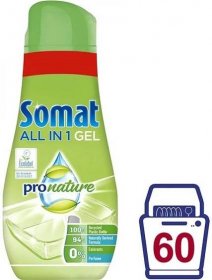 Somat All in 1 Gel Pro Nature do myčky 960 ml 60 dávek