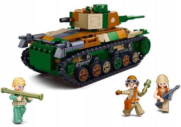 Sluban WWII M38-B1107typ 97 japonský střední tank 2v1