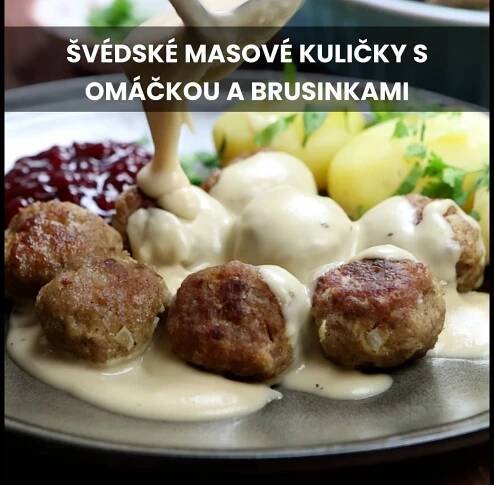 Švédské masové kuličky s omáčkou a brusinkami - fotografie 28 - TopRecepty.cz